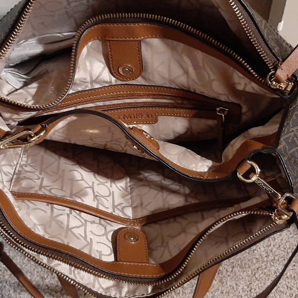 Xl Calvin Klein Satchel Handbag - Picture 5 of 10